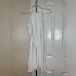 Elegant White Sleeveless Dress from Express